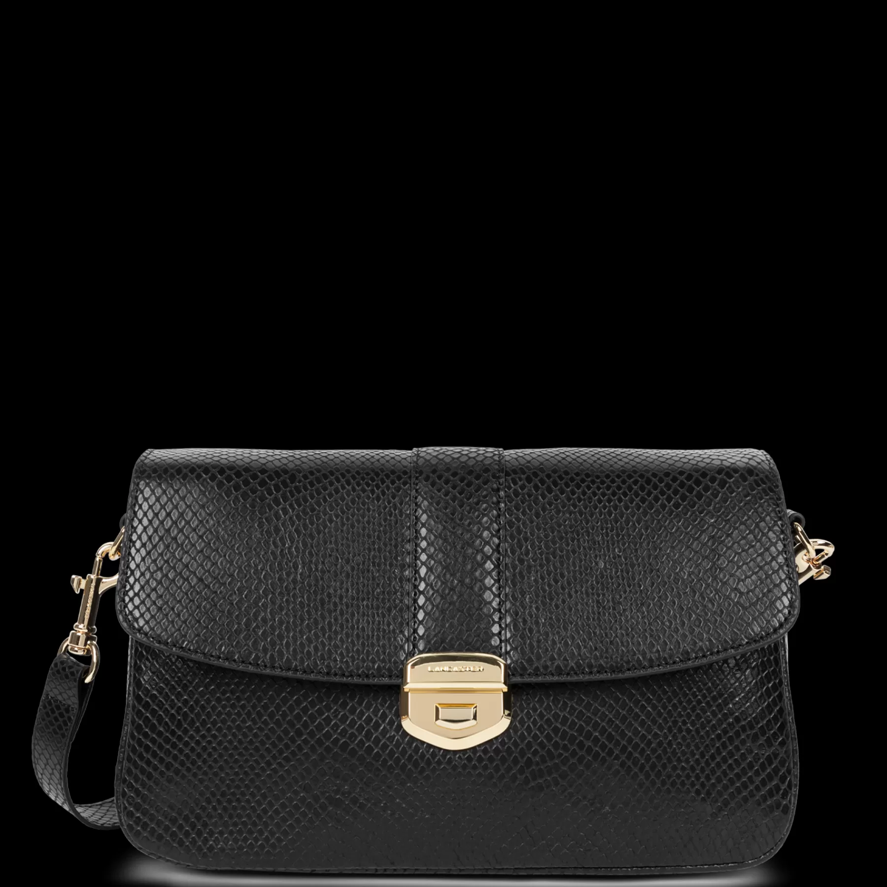 Lancaster Shoulder Bags | Crossbody Bags<Large Crossbody Bag Noir python